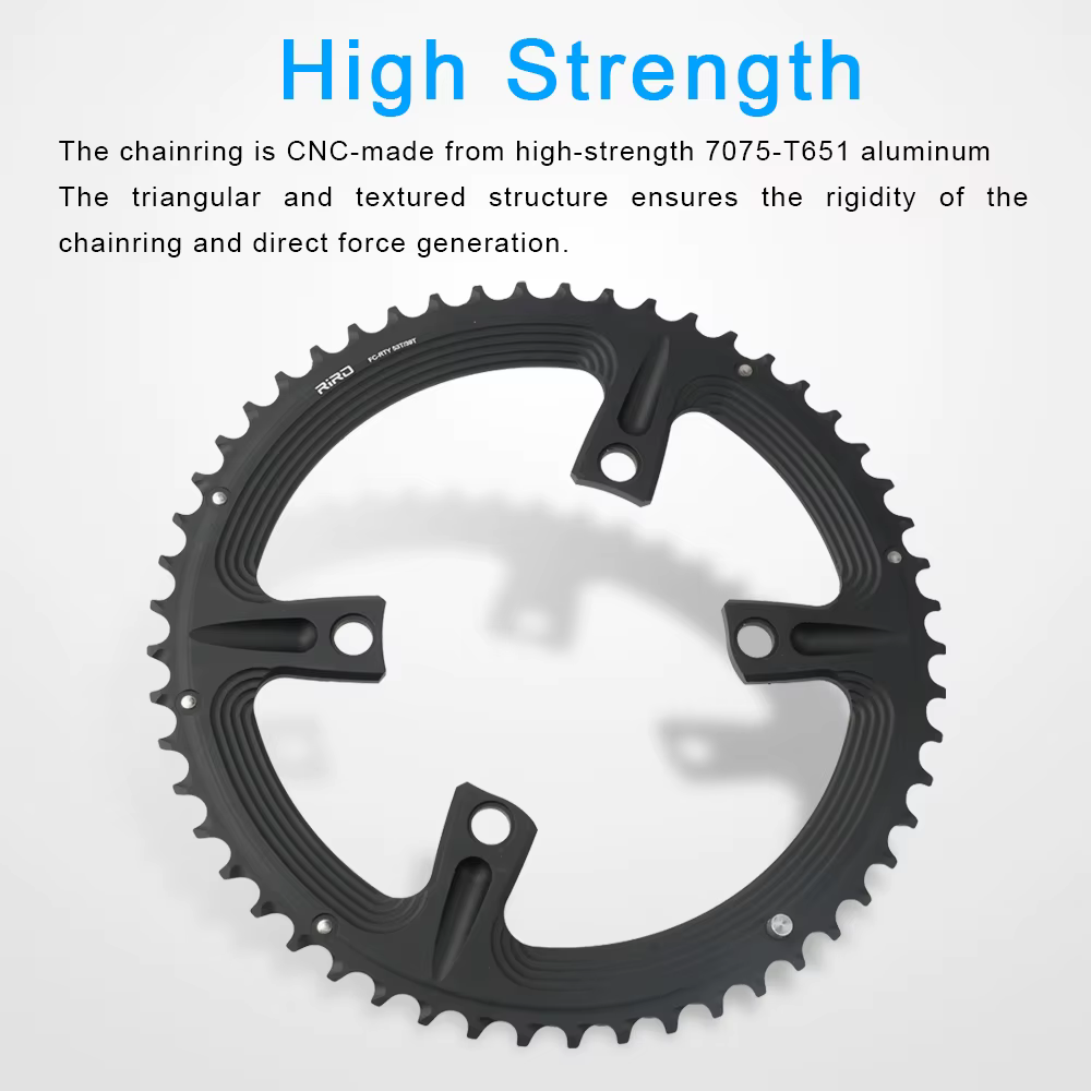 RIRO Road Bike 4 Boulons 110BCD Plateau 105 FC-R7000/corde TEGRA FC-R8000 / DURA-ACE FC-R9100 asymétrique 50-34T 52-36T 53-39T