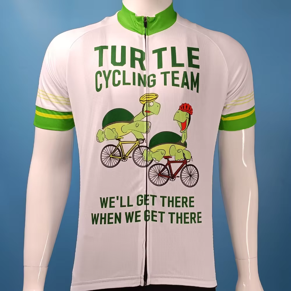 Maillot d'équipe de cyclisme à manches courtes pour hommes