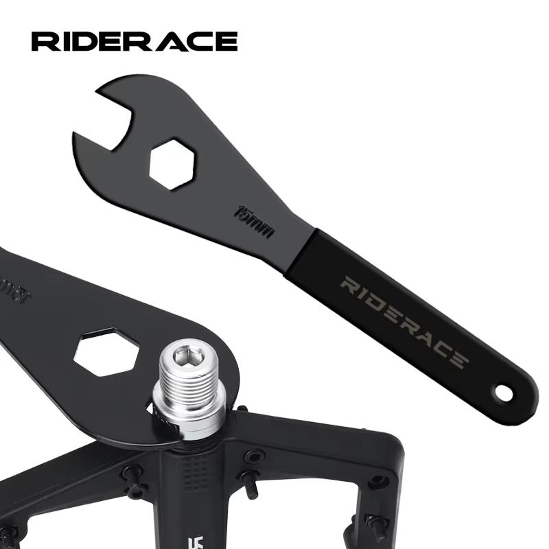 RIDERACE clé à pédale de vélo 15mm Durable pour moyeux de VTT vtt installer clé de retrait outils de réparation de cyclisme sur route