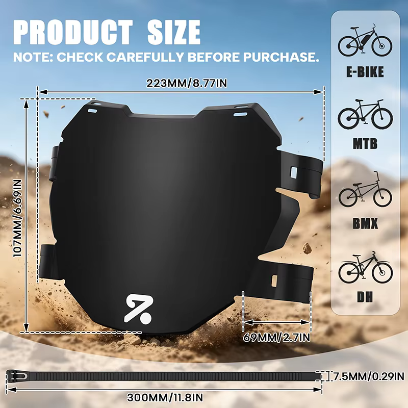 Plaques d'identification BUCKLOS pour fourches de vélos VTT Enduro Motocross DH – Accessoires de protection avant