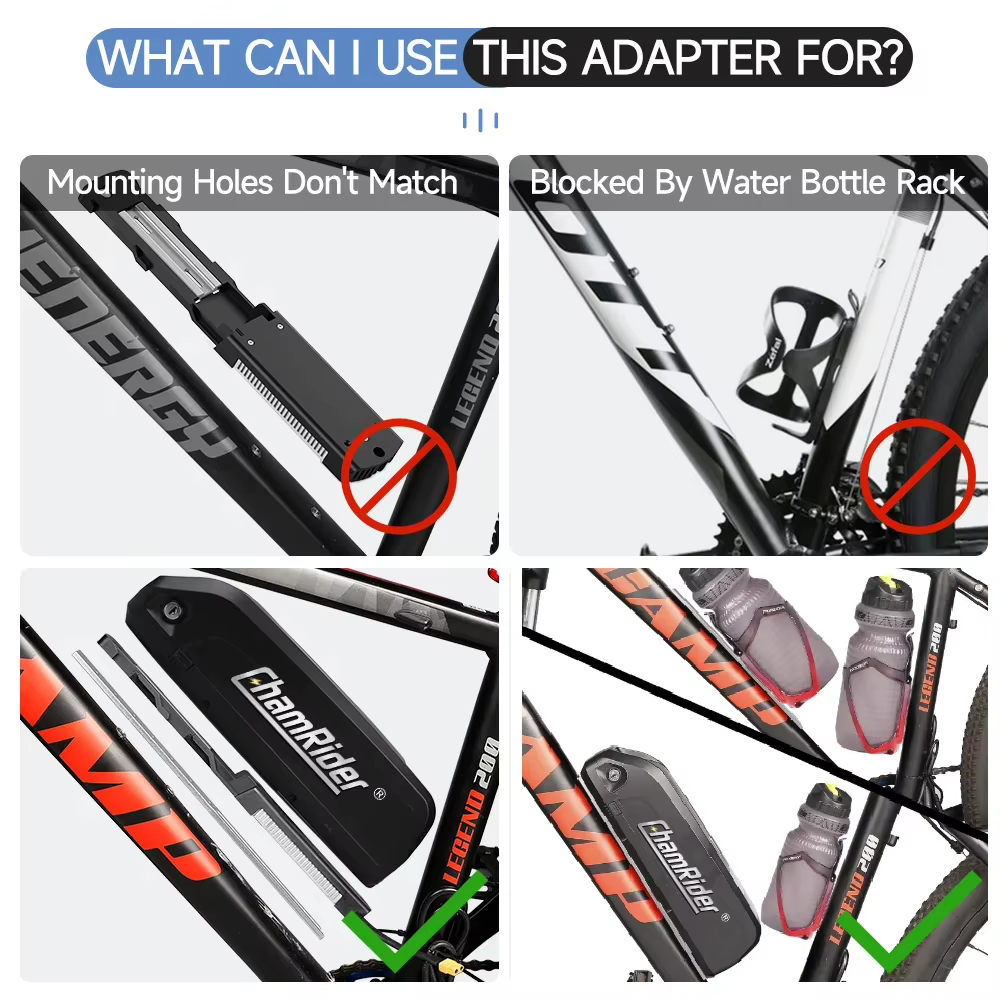 ChamRider-Cadre de montage de batterie de vélo électrique
