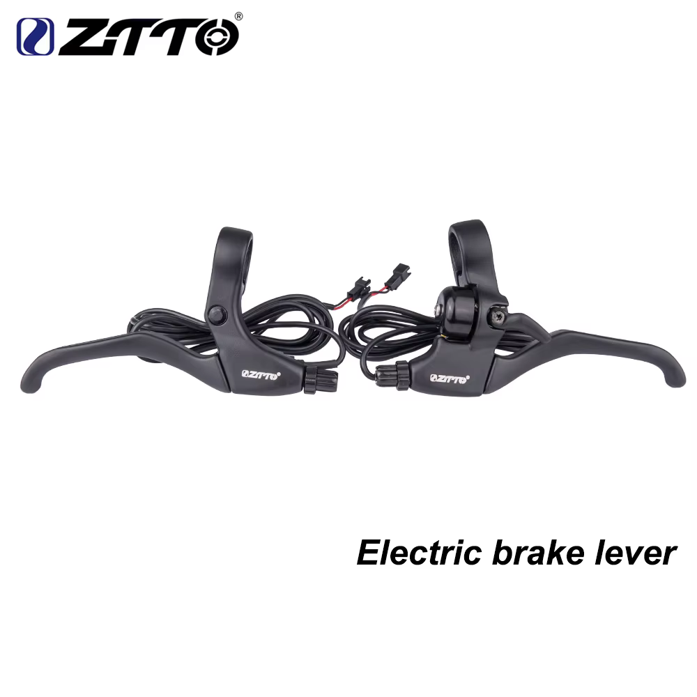ZTTO-Levier de frein électrique pour vélo électrique, poignée de frein de mise hors tension avec cloche, connecteurs à 2 broches, haute qualité