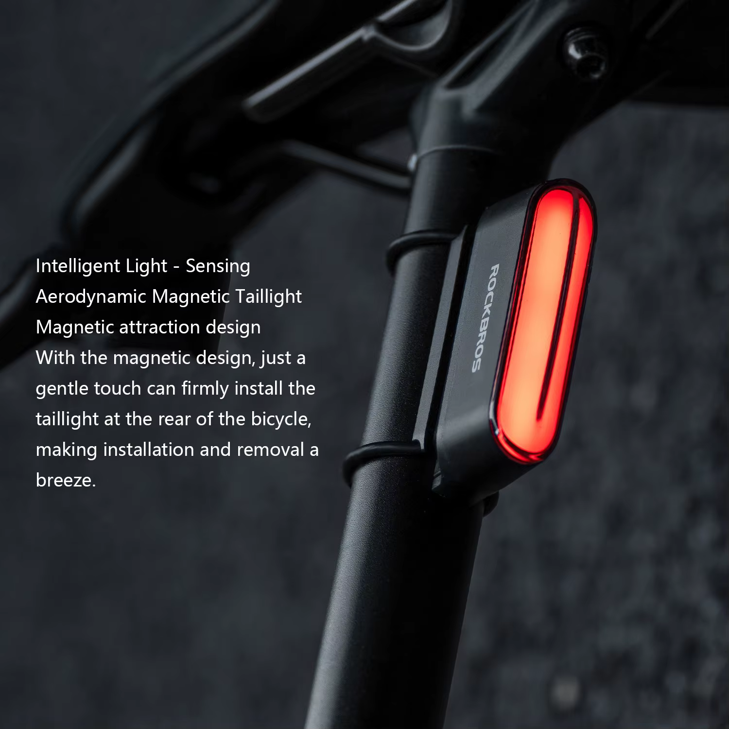 Feux de vélo feu arrière à Induction lampe d'avertissement