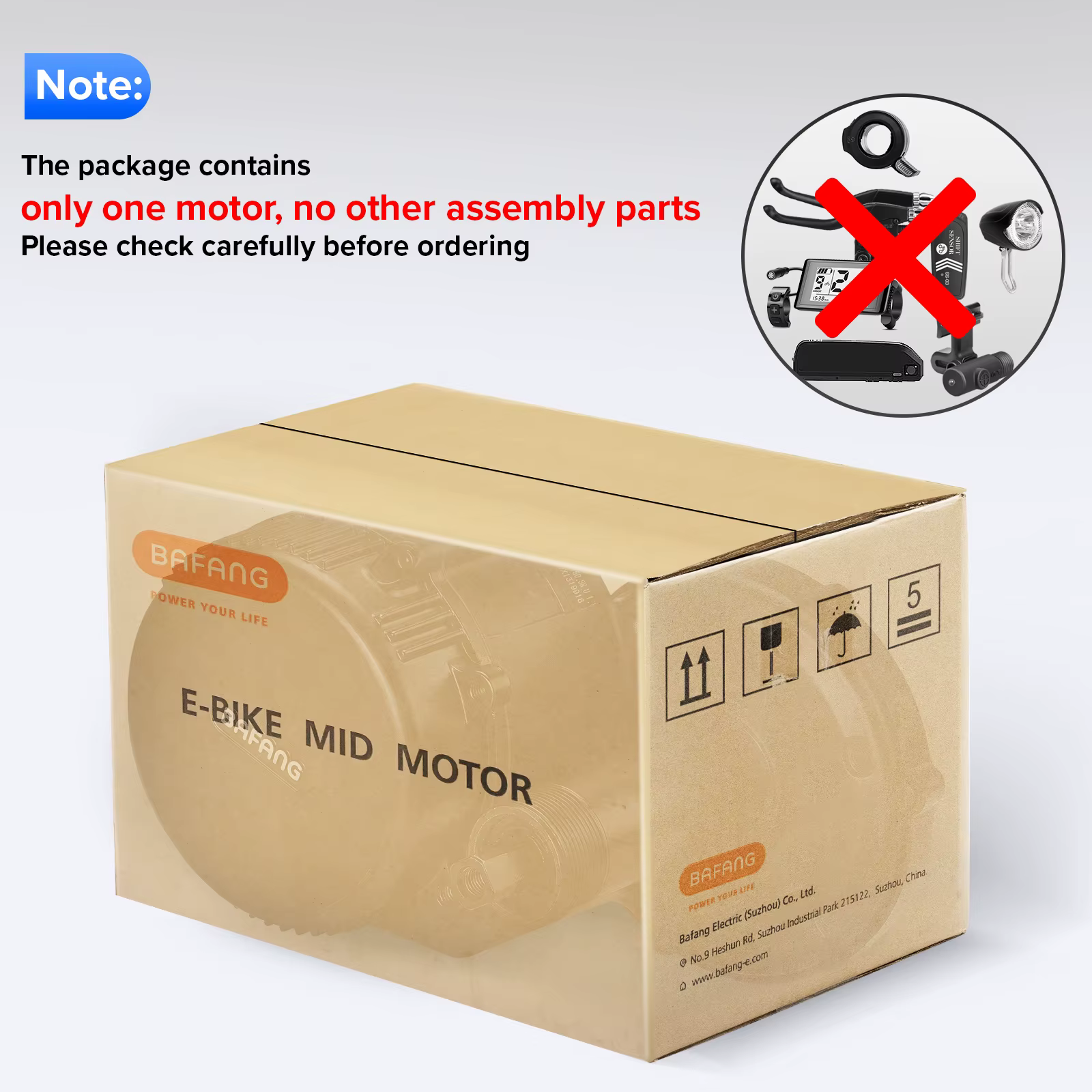 Moteur central Bafang 750W 500W 350W 250W