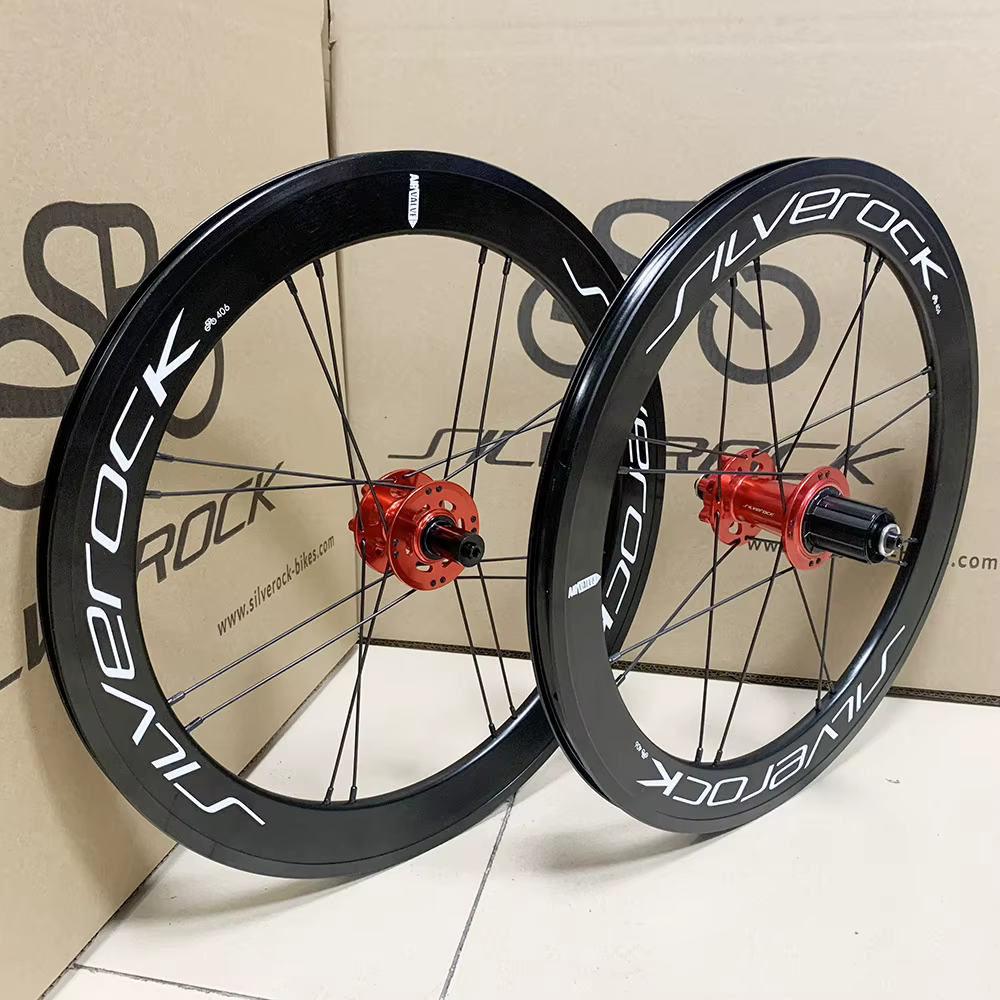 Jantes SILVEROCK SR42 Aero 22" 451 406 24H 28H 16H pour vélo pliant Minivelo Fnhon