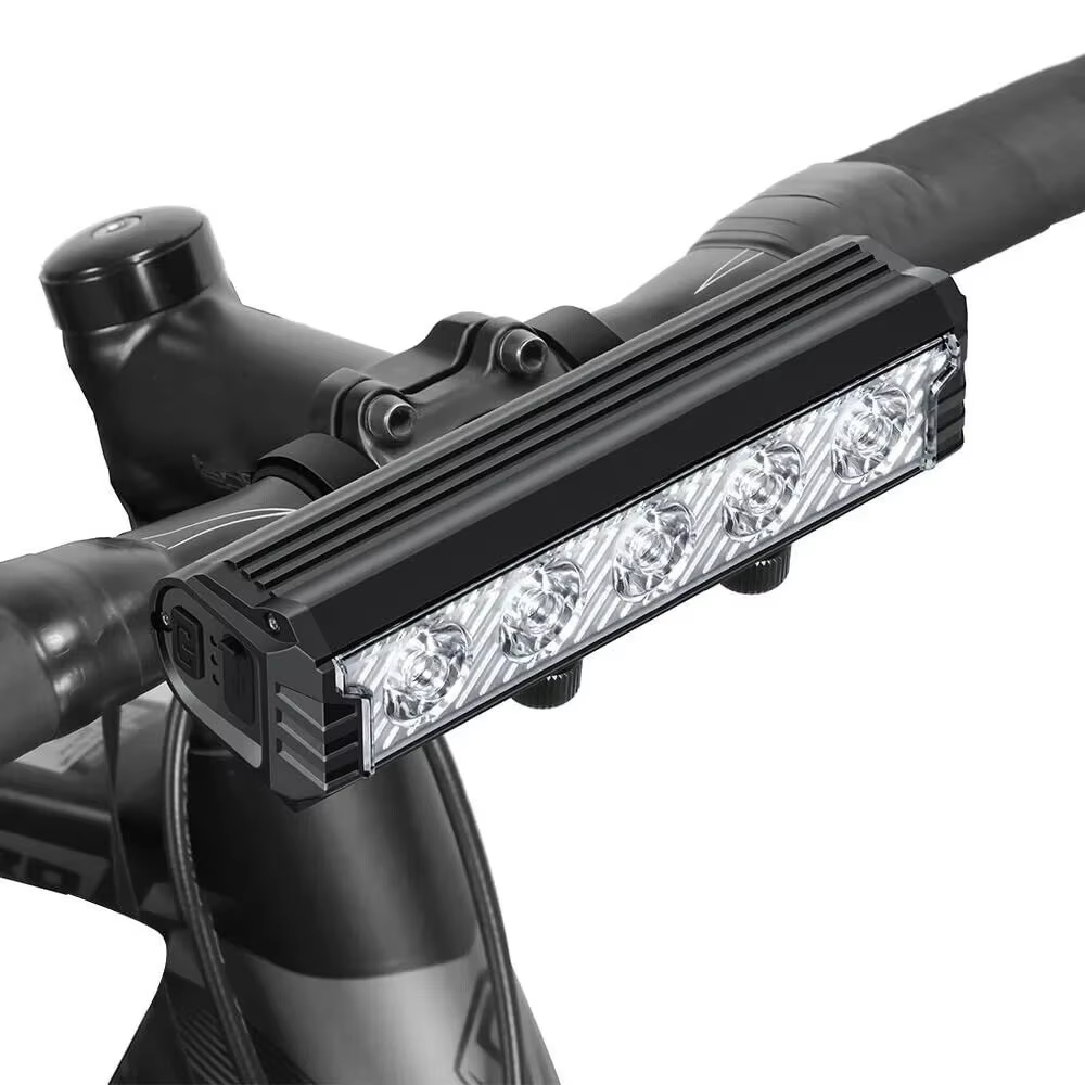 Kit de conversion de vélo électrique avec phare haute puissance rechargeable