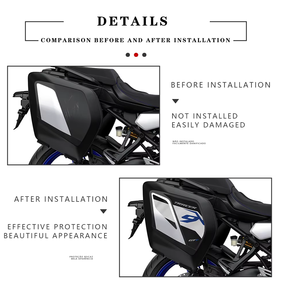 Autocollants graphiques de décoration de bagages, autocollants de protection pour valise, pour Tracer 9 GT 9GT + 2021 2022 2023 2024