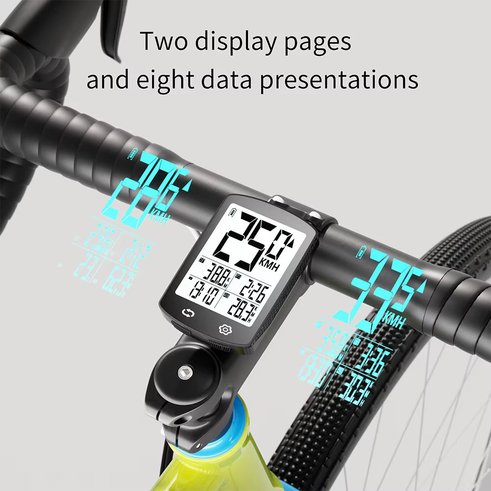 Ordinateur de vélo grand écran batterie Ultra longue durée multifonction sans fil compteur de vitesse