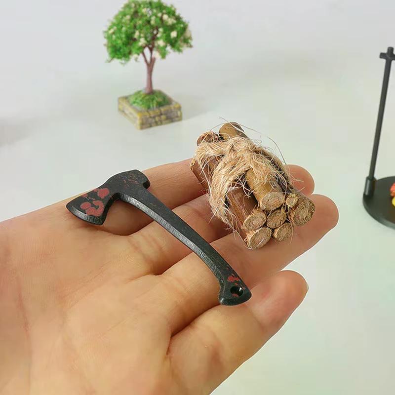 Feu de camp et théière miniatures, décorations de Sculpture miniatures modernes sur le thème fantastique, accessoires artisanaux de bricolage pour la maison et la cuisine