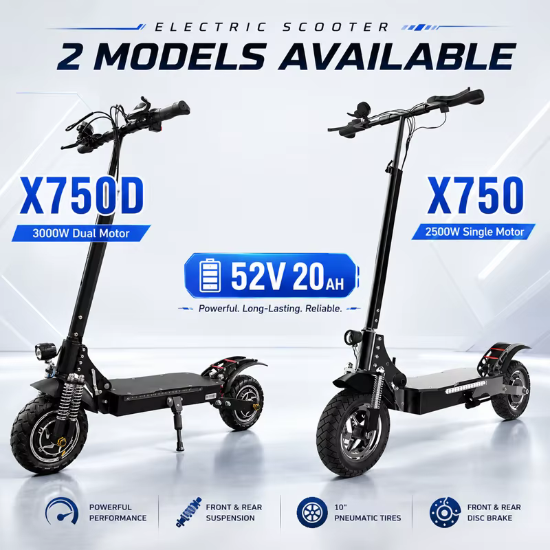 Trottinette électrique à moteur simple/double 2500W/3000W, vitesse élevée 64KM/H, frein à disque, pliable, E-Scooter EABS pour adultes, pneus de 10 pouces