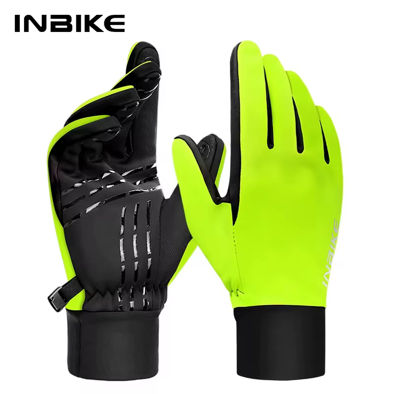 INBIKE hiver gants de cyclisme pour hommes femmes chaud polaire gant de vélo pour l'équitation