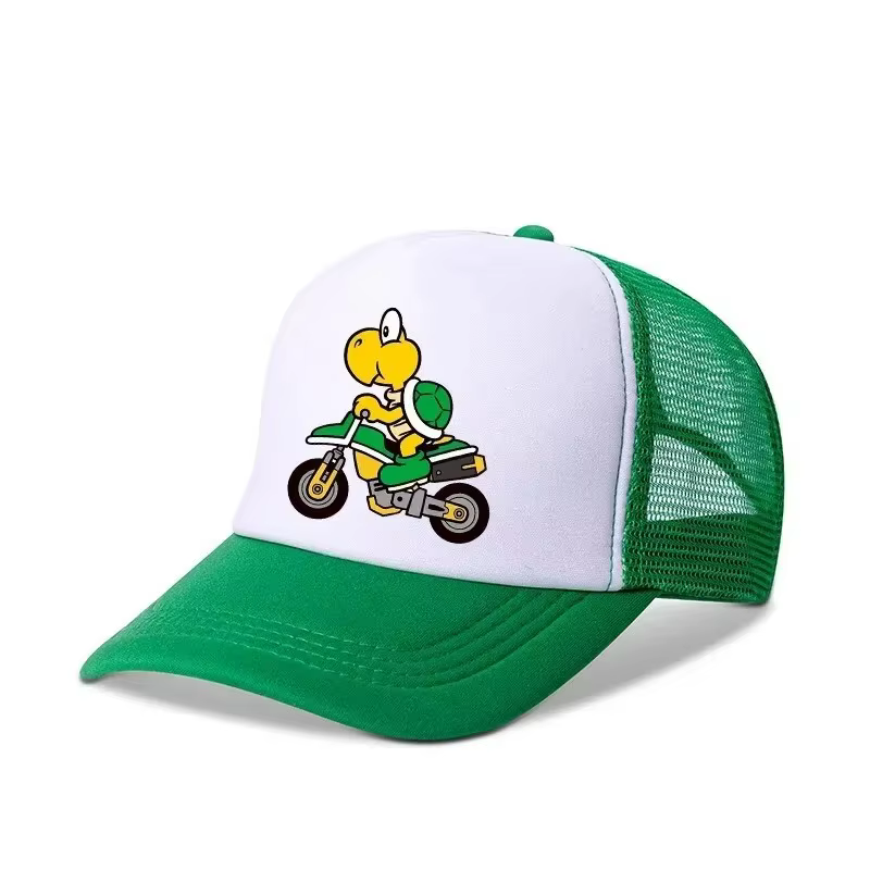 Casquette de baseball Mario Wario Toad Luigi Peach Princess pour enfants, figurines de jeux d'anime, casquette de costume Mario, chapeau pare-soleil à lettres, cadeau pour enfants