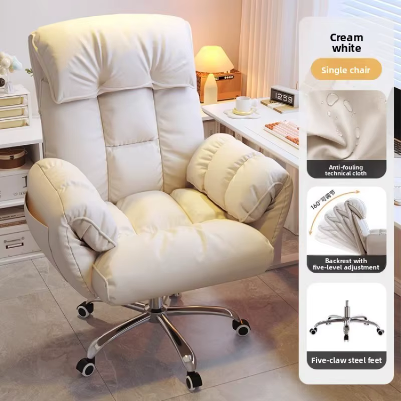 Chaise de bureau ergonomique confortable pour de longues heures, dossier en métal inclinable, chaise de jeu, chaise de bureau, chaise de gamer, Muebles