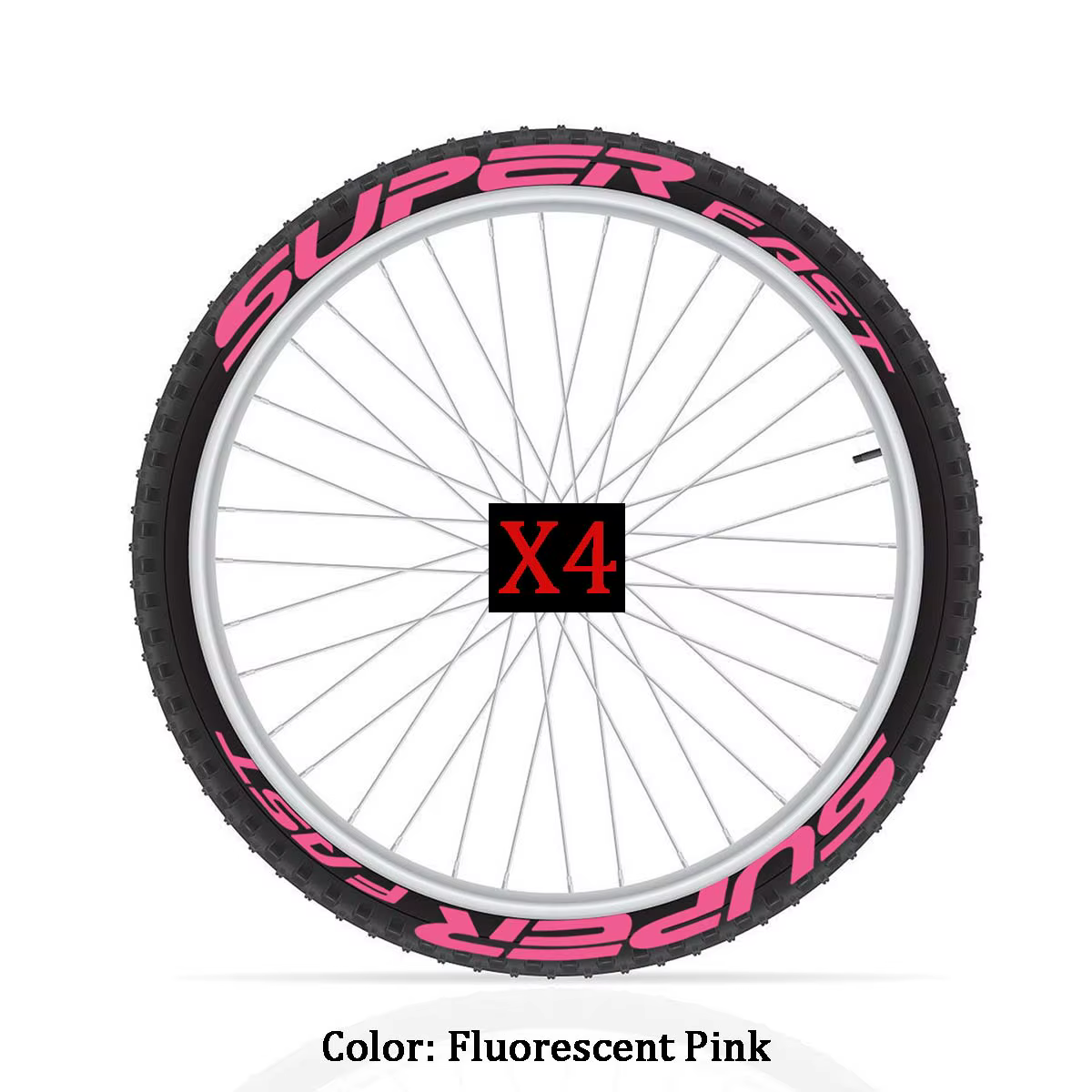 Autocollants lumineux pour jantes de vélo