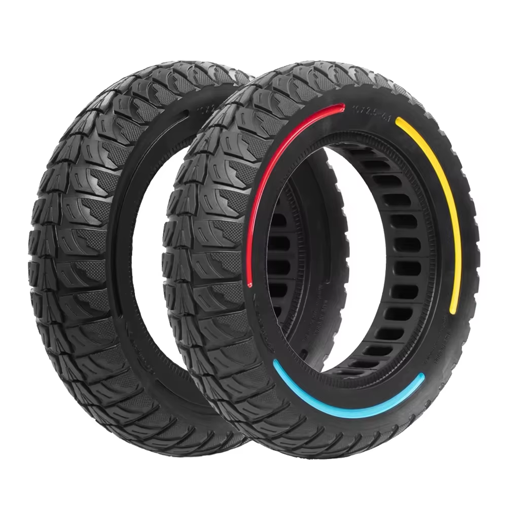 Pneu solide Anti-crevaison tout-terrain 10x2.5-6.1 pour Scooter électrique KUGOO M4/M4 Pro