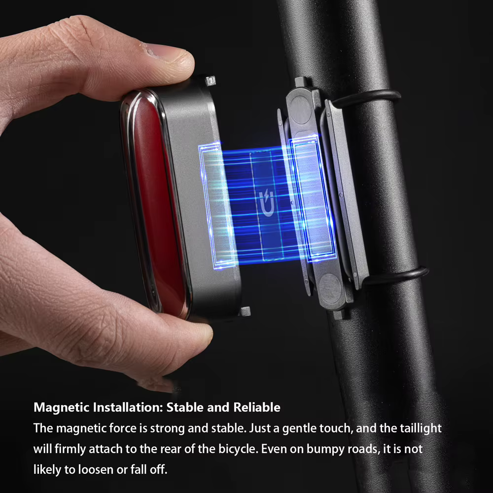 Feux de vélo feu arrière à Induction lampe d'avertissement