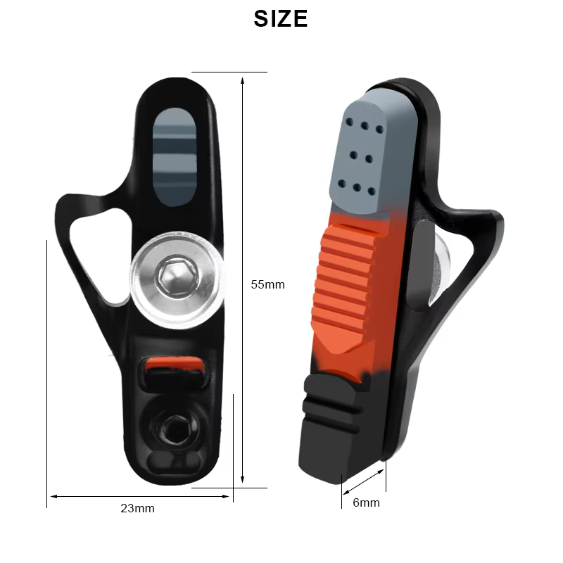 Jeu de plaquettes de frein de vélo avec inserts remplaçables