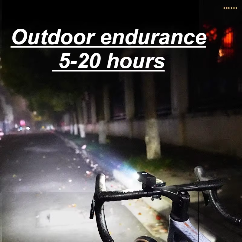 Phare de vélo 3000 lumens avec batterie externe 2000mAh