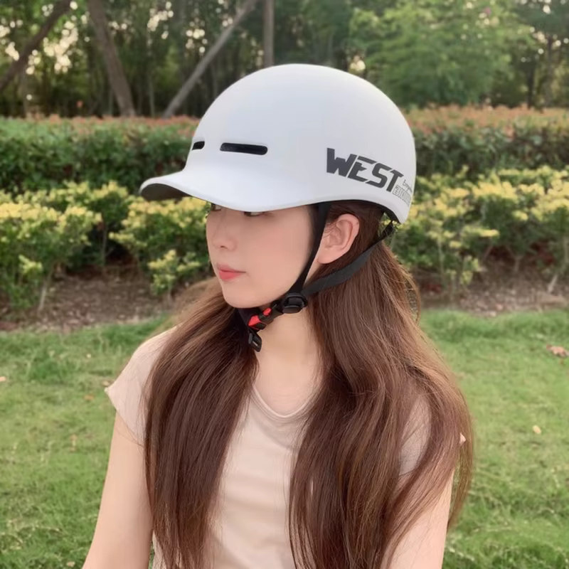 WEST BIKING Casque de cyclisme Scooters urbains Moto Casquette de sécurité réglable City Bike E-bike