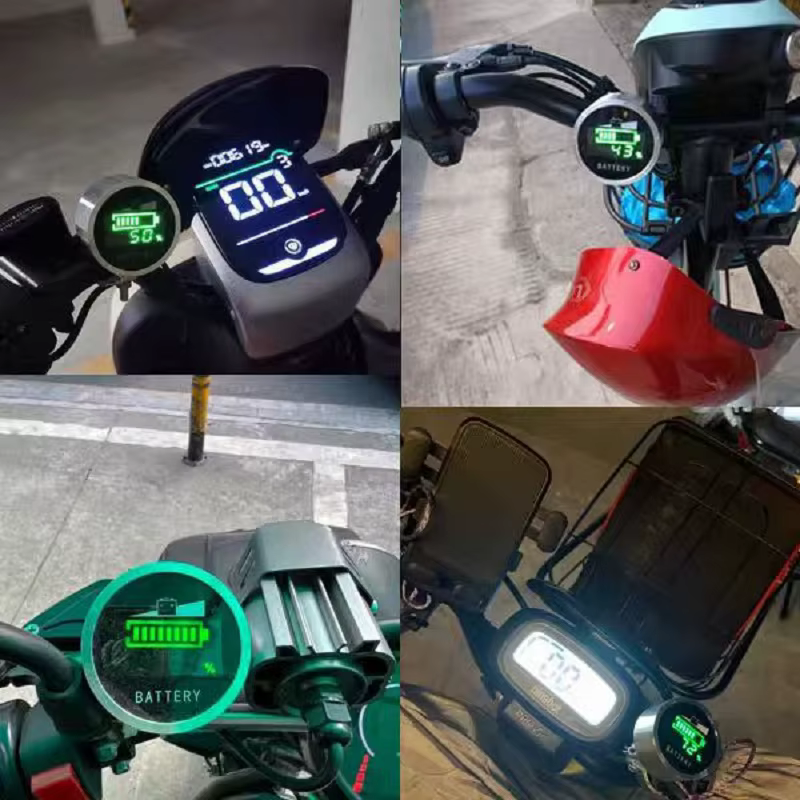 Indicateur de capacité de batterie pour vélo électrique 12V 24V 36V 48V 60V 72V 84V 120V