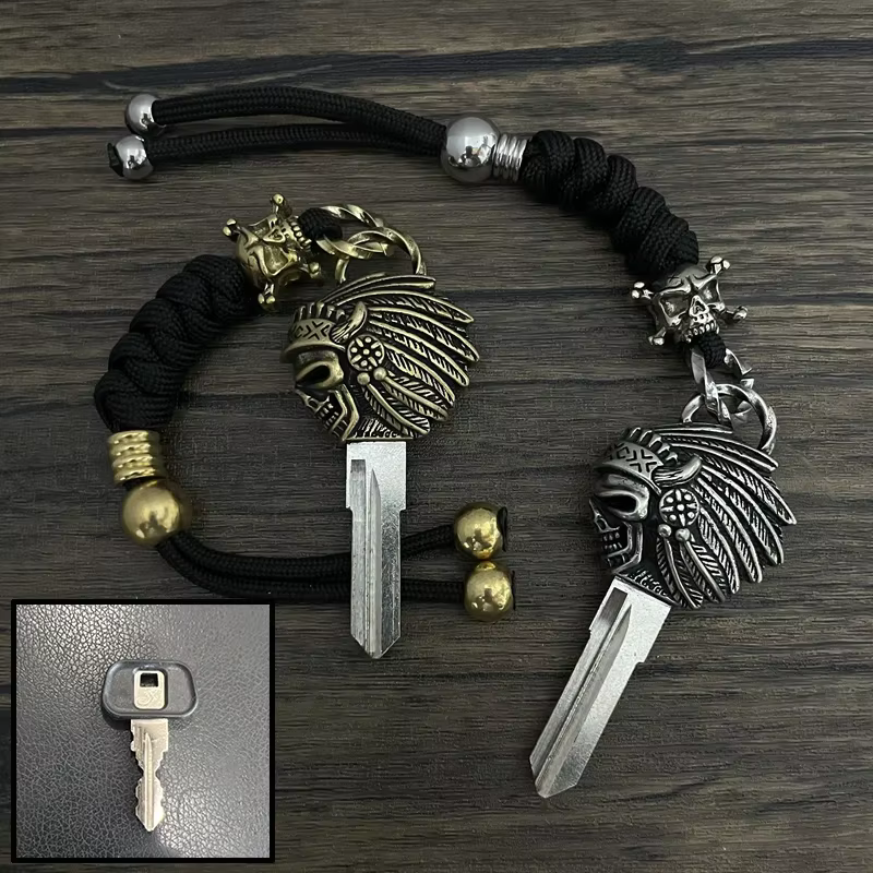 Accessoires de moto Indian Scout, lame non coupée, clé vierge, accessoires de remplacement adaptés à la moto 2013 – 2022