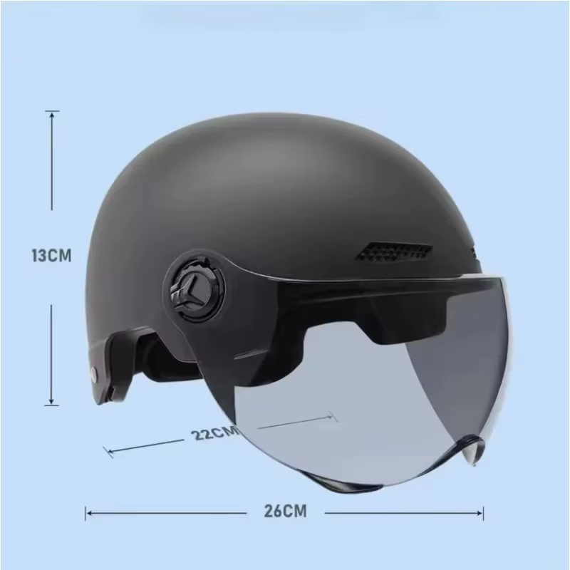 Casque de vélo avec lentille de lunettes pour adulte