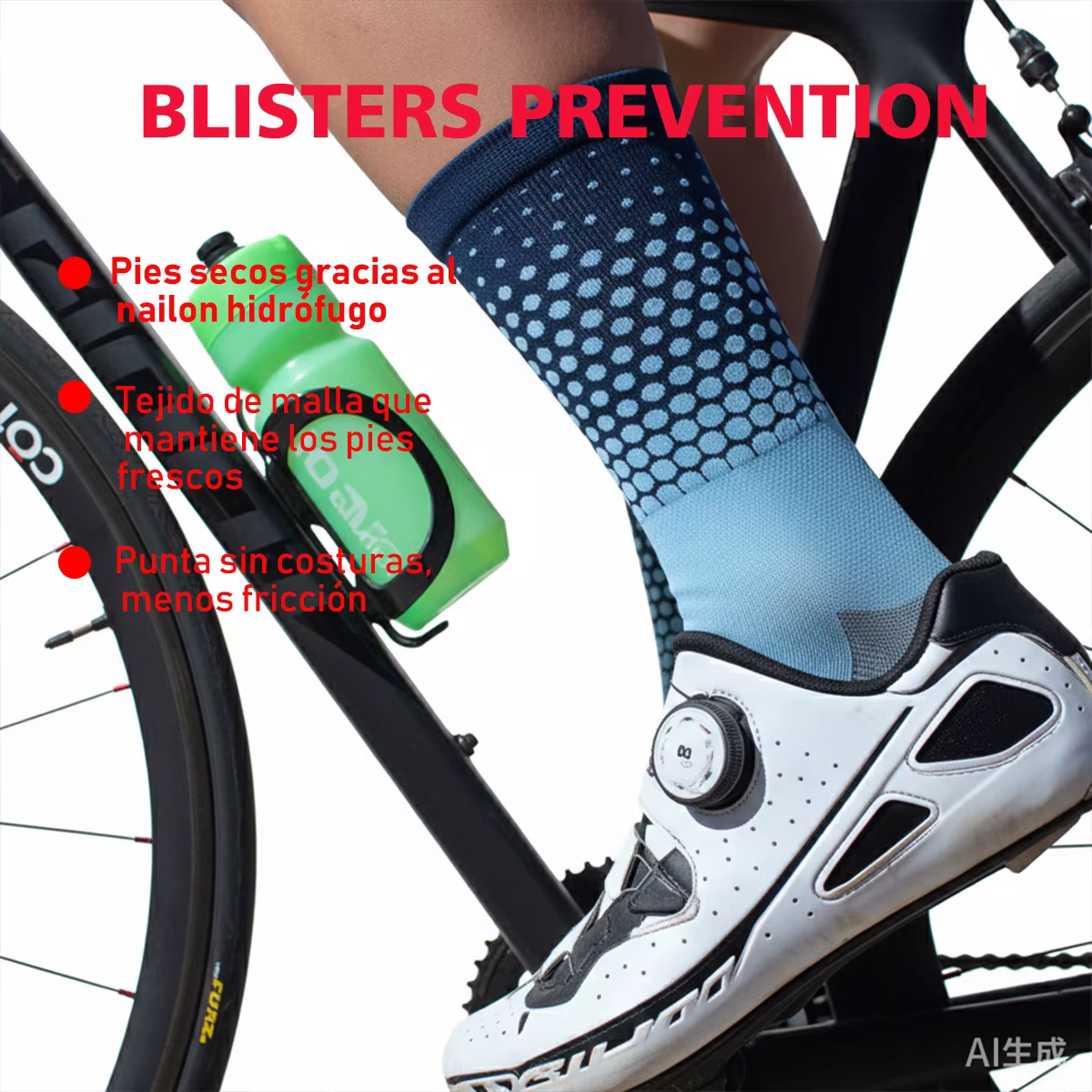 Hommes chaussettes de cyclisme professionnel route vtt vélo femmes Compression course en plein air unisexe sport