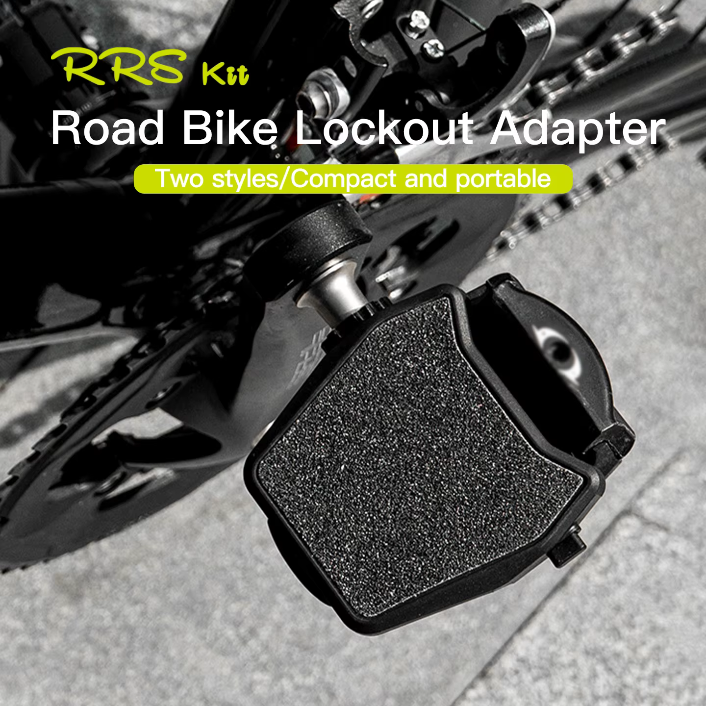 RRSkit convertisseur de pédale de vélo de route adaptateur de pédales automatiques autobloquantes pour couvercle