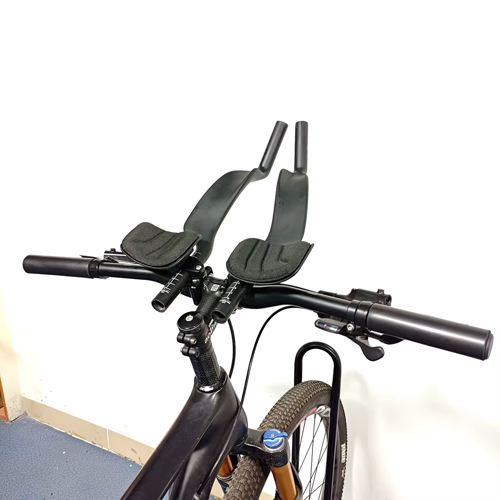 Guidon auxiliaire en fibre de carbone pour vélo de montagne et de route, poignée de repos pour vélo TT, augmentation de la hauteur et modification du diamètre 31.8-22.2