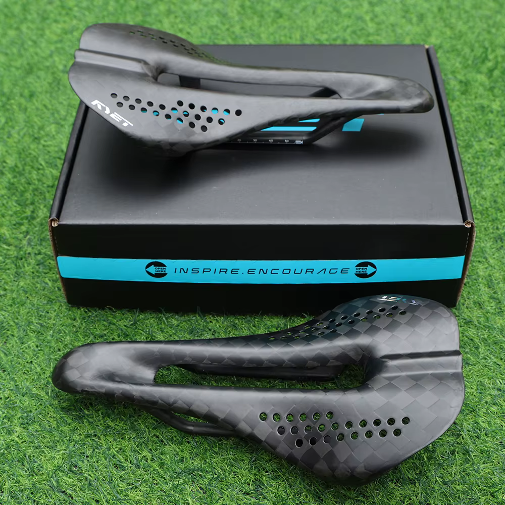 RYET 12K selle de vélo ultralégère en carbone 59g 230x125mm pour vtt/chevier/vélo de route