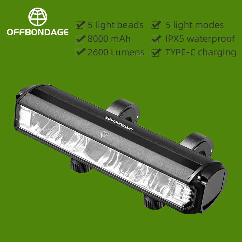 OFFBONDAGE – feu avant de vélo 2600 lumens
