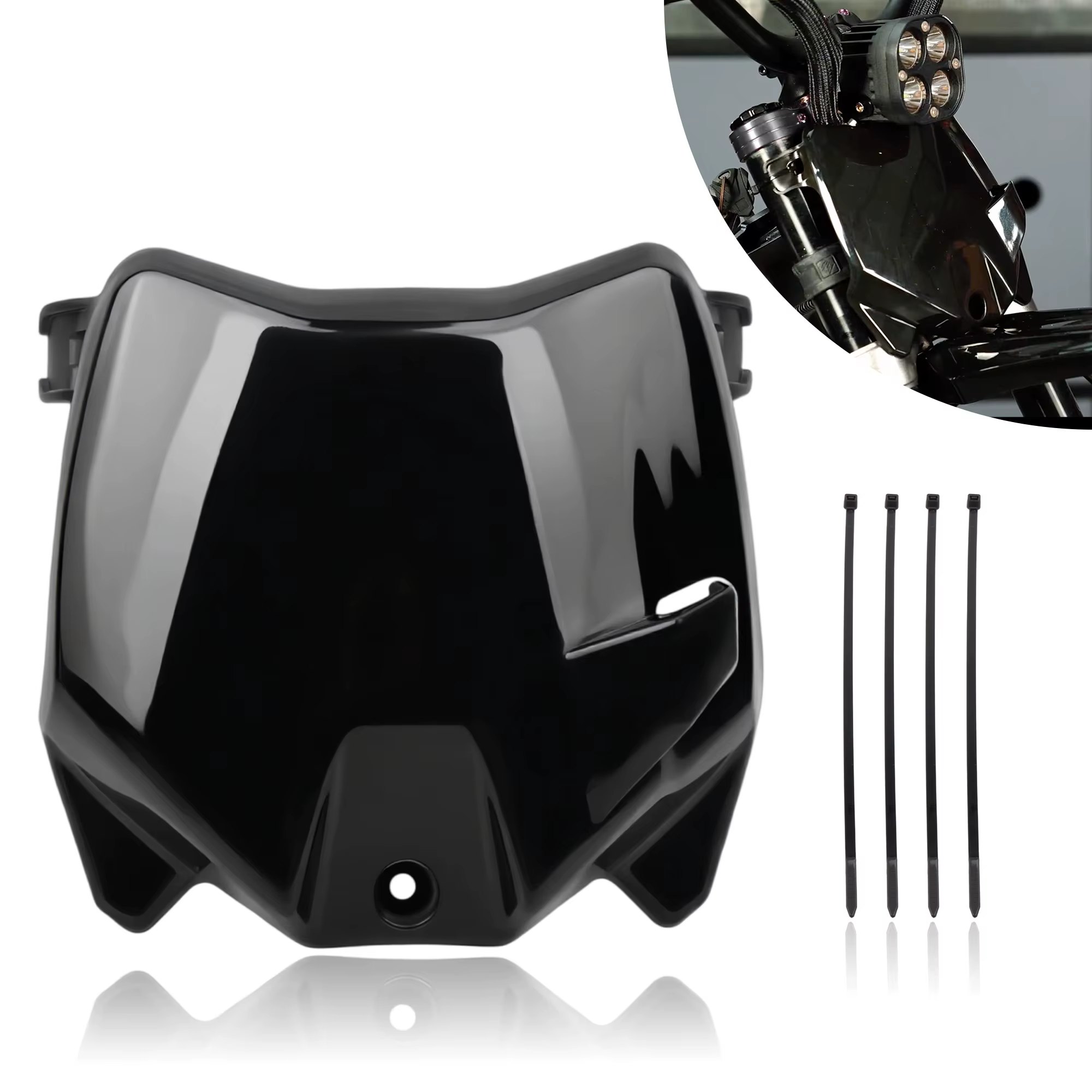 Plaque d'immatriculation avant pour moto électrique E-Bike Surron S X Stark Varg Talaria Sting Q20 DirtBike Motocross