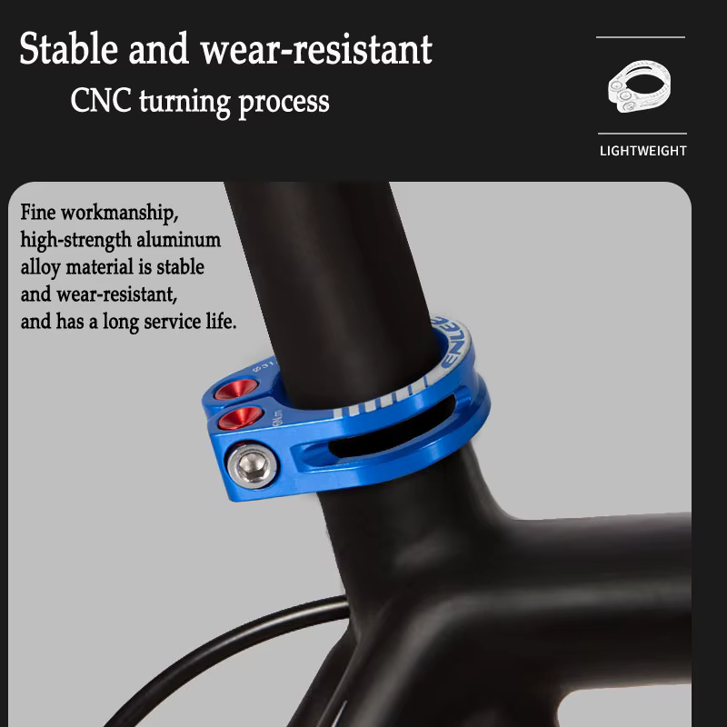 ENLEE 31.8/34.9mm alliage vélo siège pince en aluminium à dégagement rapide montagne vtt BMX