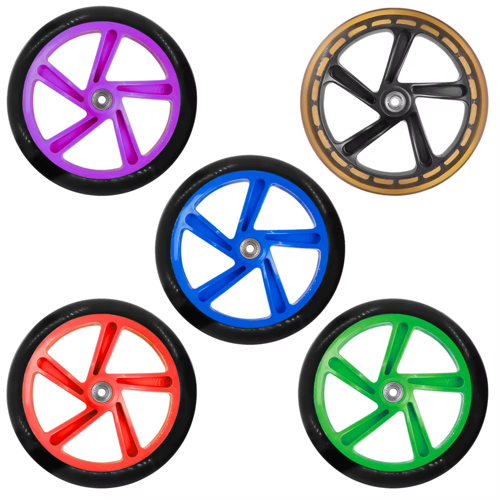 Roues de trottinette pour adulte avec rasoir
