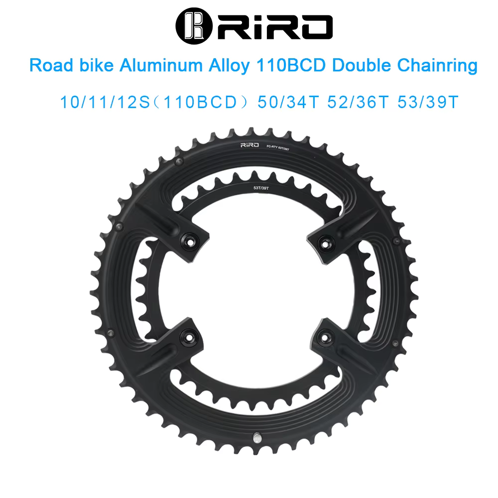 RIRO Road Bike 4 Boulons 110BCD Plateau 105 FC-R7000/corde TEGRA FC-R8000 / DURA-ACE FC-R9100 asymétrique 50-34T 52-36T 53-39T