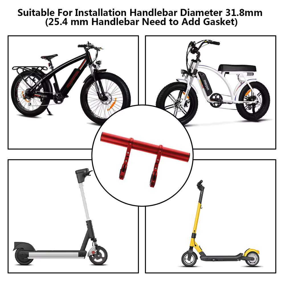 Support d'extension de guidon de vélo pour phare et GPS