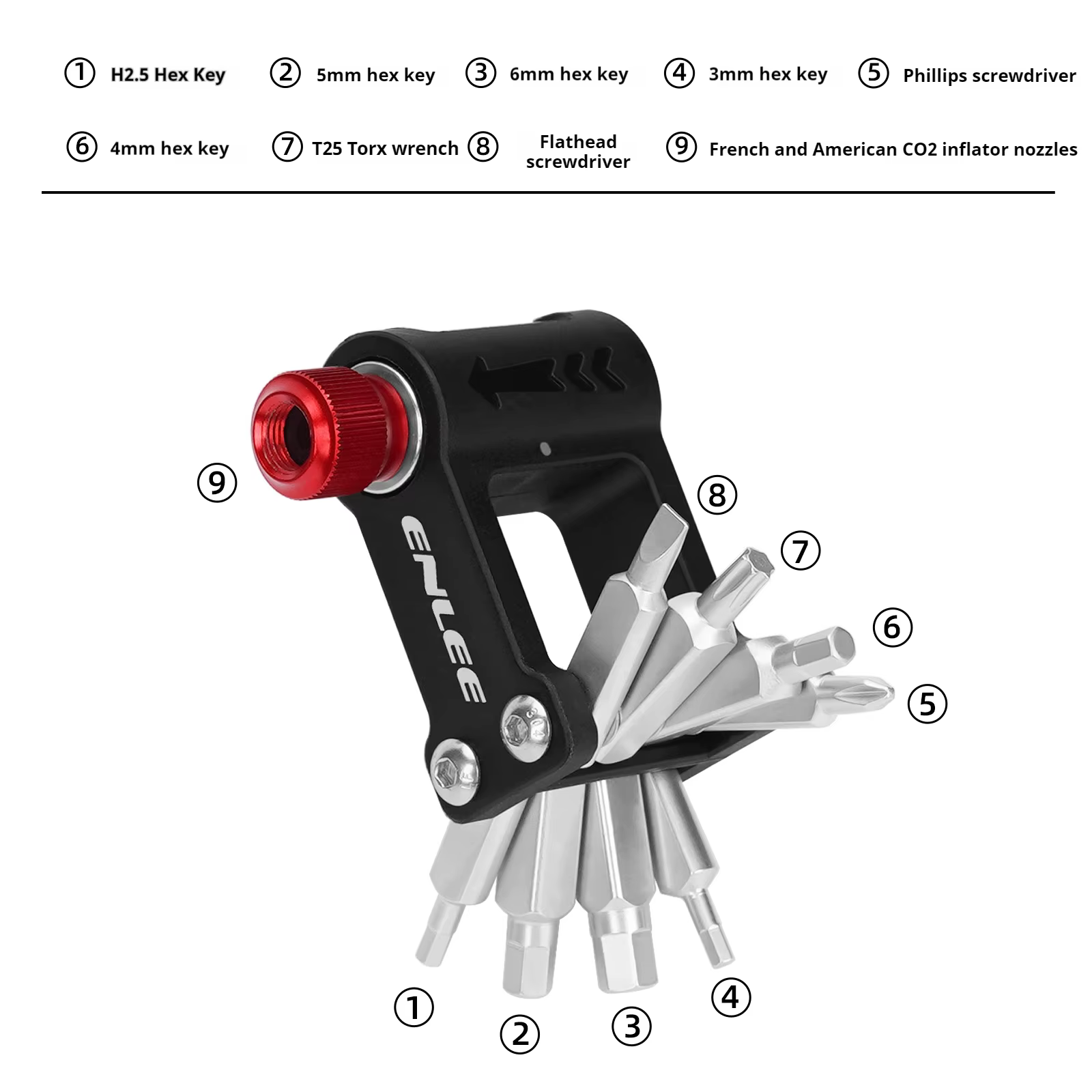 ENLEE outils de réparation de vélo mini