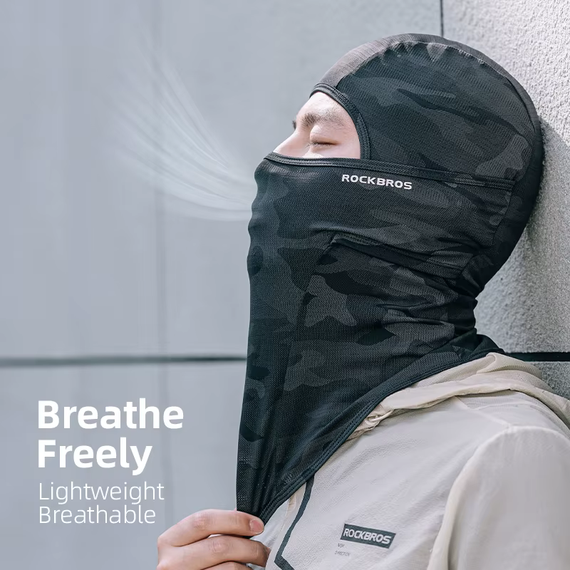 ROCKBROS printemps été cyclisme masque UV Protection solaire