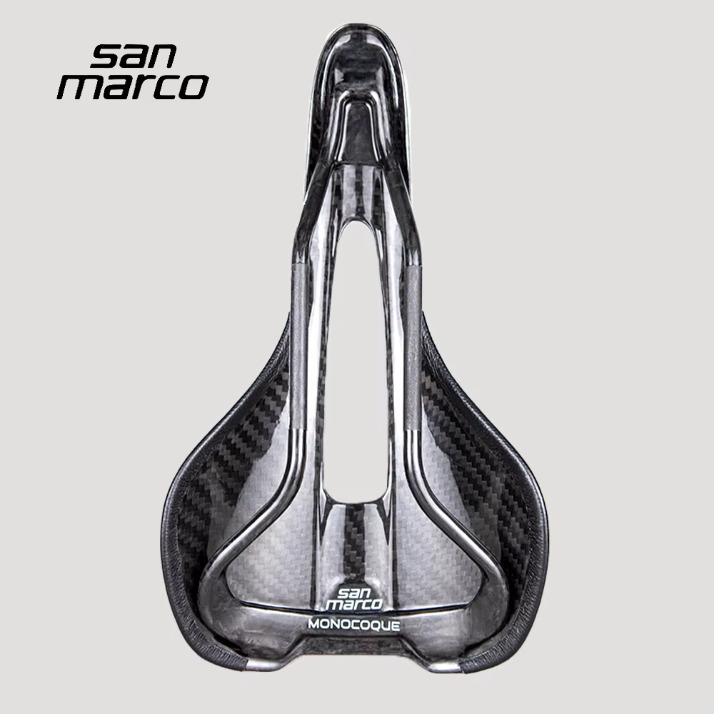 Selle de vélo de route en carbone intégral San Marco ultralégère