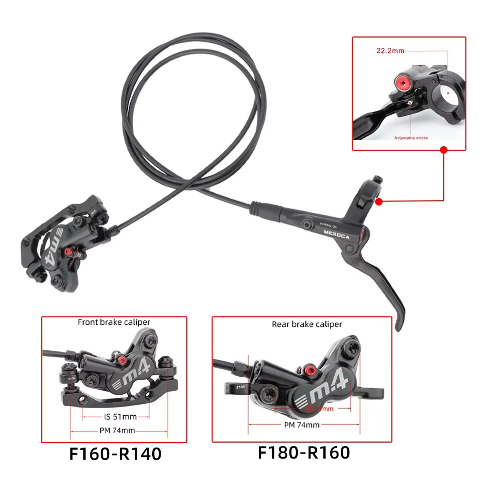 MEROCA – jeu de freins hydrauliques pour vtt