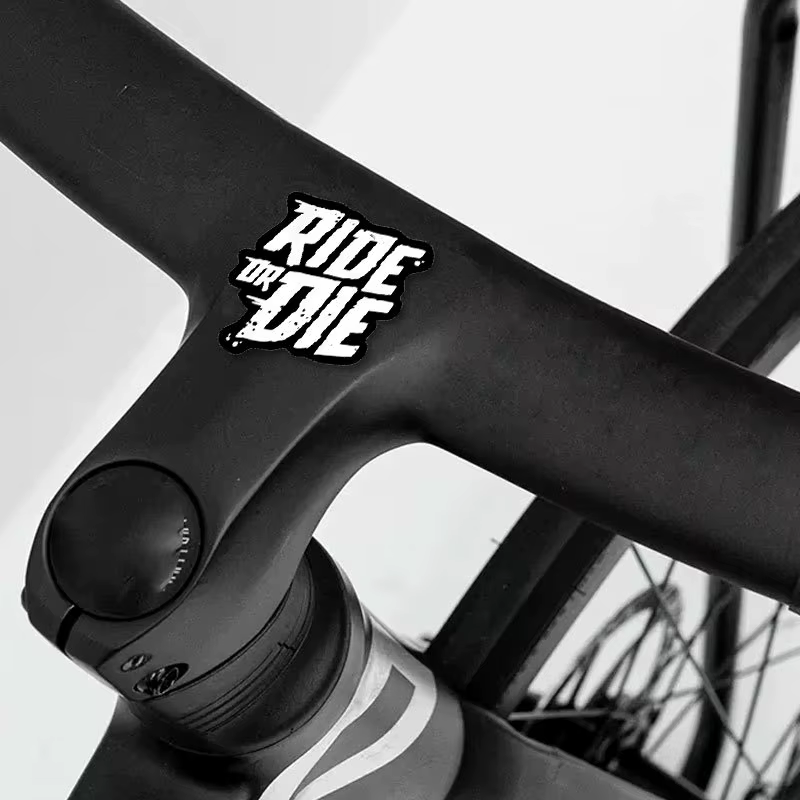 Autocollants pour VTT - 1 autocollant en PVC imperméable et durable pour tube avant de vélo