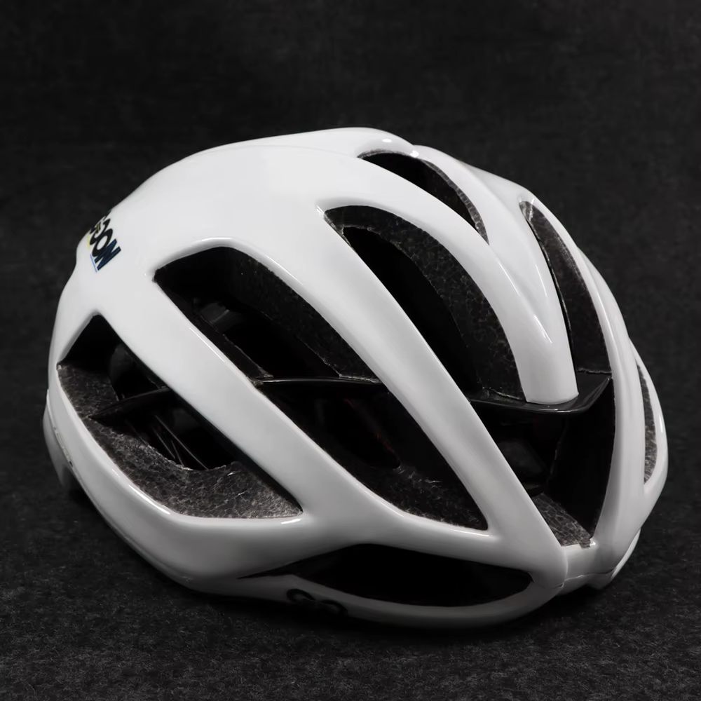 Casque de vélo de course Aero blanc