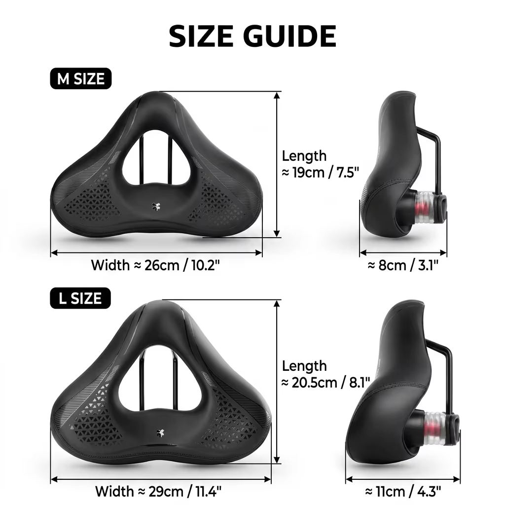 Selle de vélo ergonomique