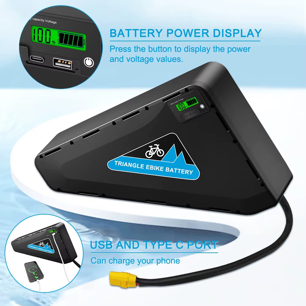 Batterie lithium-ion Triangle pour vélo électrique 36 V