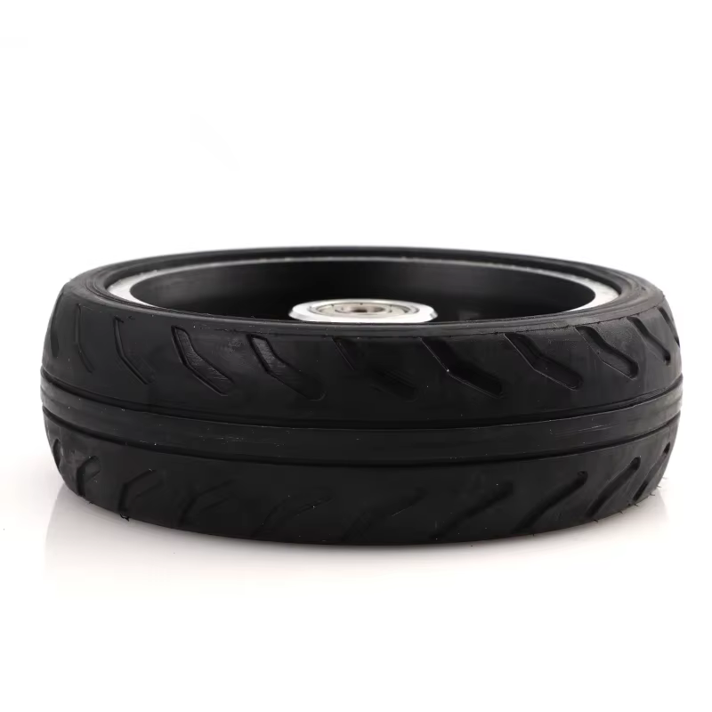 Roues Solides de Haute Qualité, 5 Pouces, Roue Rapide F0, Jackhot, Pneu Solide de Scooter en Fibre de Carbone Nes avec Jante en Alliage
