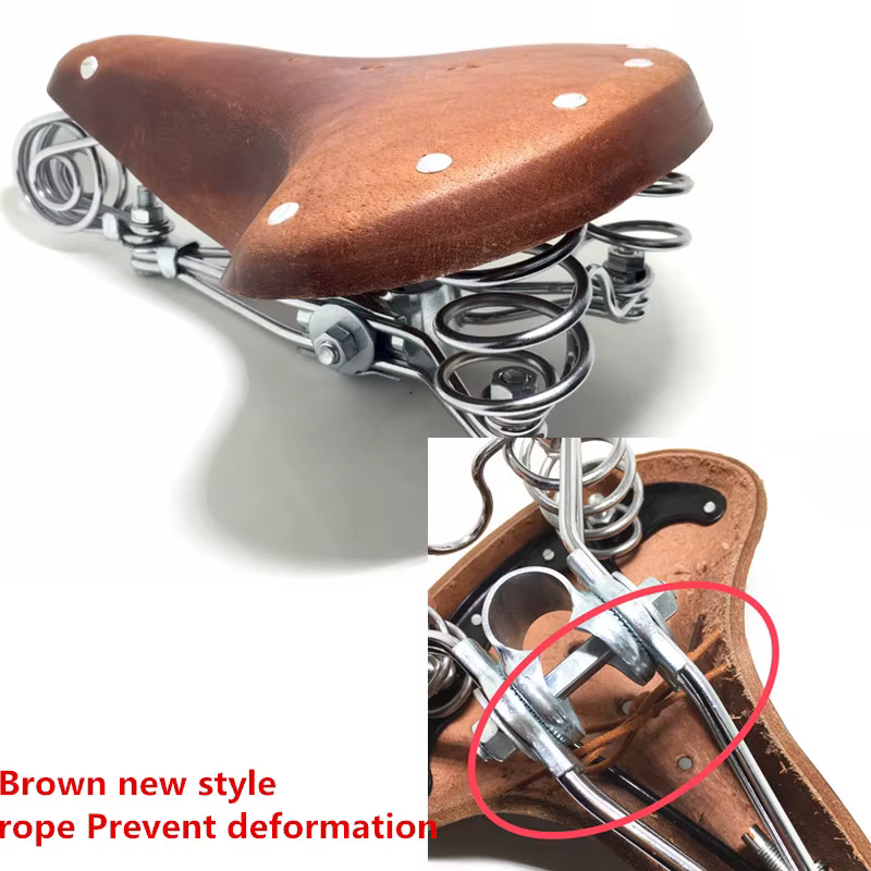 Selle de vélo vintage à ressorts