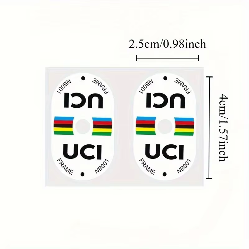 Autocollant de Valve de vélo certifié UCI