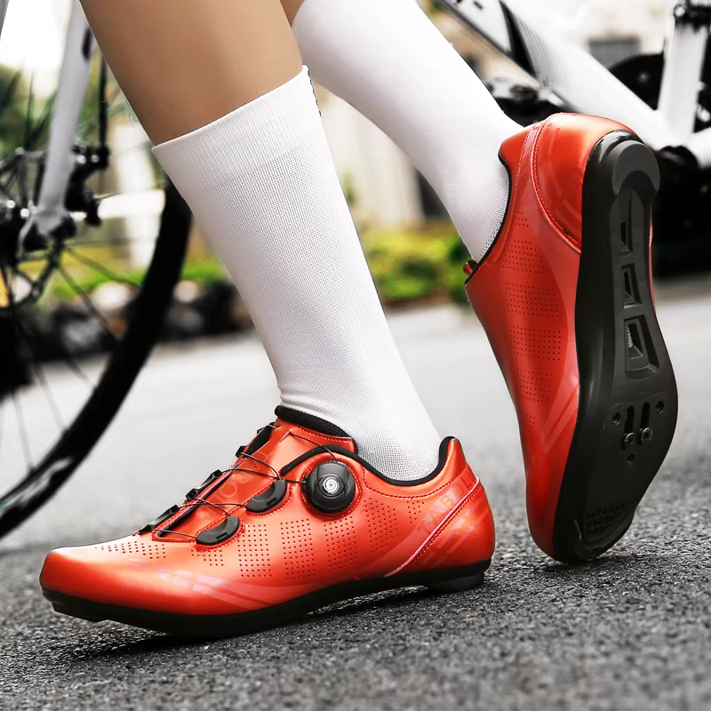 Chaussures de cyclisme sur route ultralégères pour hommes