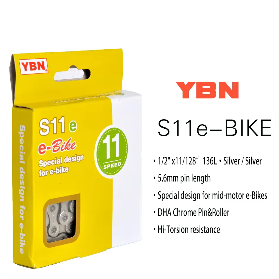 Chaîne de vélo électrique YBN 8/9/10/11/12 vitesses
