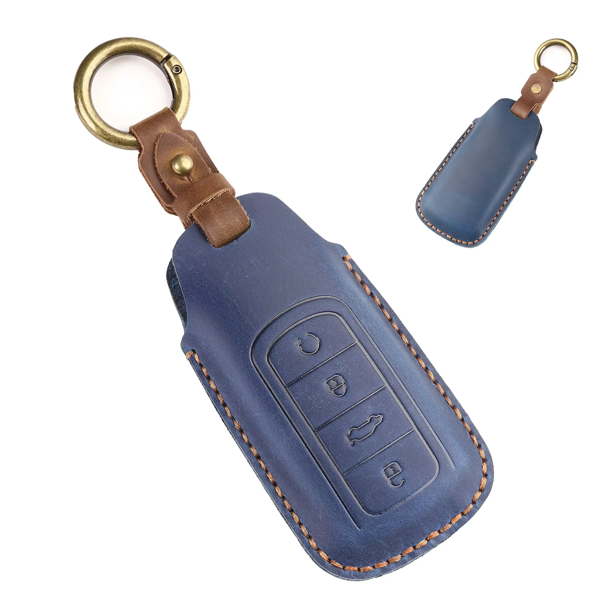 Cuir de luxe pour Chery Omoda 5 C5 Tigo 7 8 Pro Max Tigo 7 8 Plus Arrizo 5 Plus porte-clés clés de voiture accessoires support housse